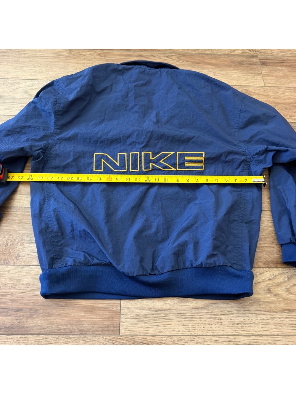 Vtg 90s Nike Spell Out Pullover Windbreaker Jacket L - Picture 7 of 9